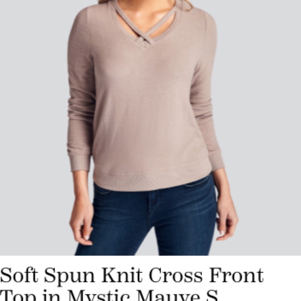 Mauve long-sleeve sweater, light. S. Like new.